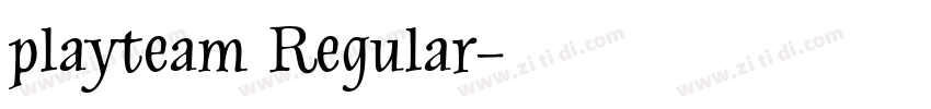 playteam Regular字体转换